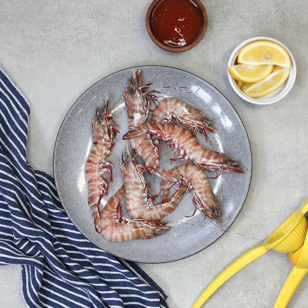 Australian Tiger Prawns (Whole, Raw, Medium)